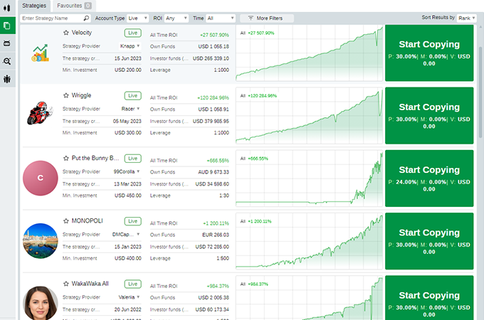 A variety of tools to analyze the market